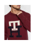 Tommy Hilfiger Sveter Bold Monogram MW0MW28045 Bordová Oversize - Pepit.sk