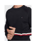 Tommy Hilfiger Sveter Global MW0MW29038 Tmavomodrá Regular Fit - Pepit.sk