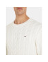 Tommy Hilfiger Sveter MW0MW33132 Écru Relaxed Fit - Pepit.sk