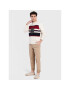 Tommy Hilfiger Sveter Seasonal Crest Stripe MW0MW29050 Écru Relaxed Fit - Pepit.sk