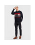 Tommy Hilfiger Sveter Seasonal Crest Stripe MW0MW29050 Tmavomodrá Relaxed Fit - Pepit.sk