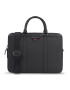 Tommy Hilfiger Taška na laptop Th Structured Leather Comp Bag AM0AM11562 Čierna - Pepit.sk