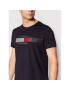 Tommy Hilfiger Tričko Chest Corp Stripe Graphic MW0MW25612 Tmavomodrá Slim Fit - Pepit.sk