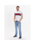 Tommy Hilfiger Tričko Colorblock Placement MW0MW29282 Biela Slim Fit - Pepit.sk