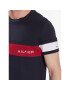 Tommy Hilfiger Tričko Colorblock Placement MW0MW29282 Tmavomodrá Slim Fit - Pepit.sk