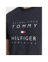 Tommy Hilfiger Tričko Established Stacked MW0MW29377 Tmavomodrá Regular Fit - Pepit.sk