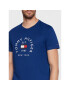 Tommy Hilfiger Tričko Flag Arch MW0MW27909 Modrá Slim Fit - Pepit.sk