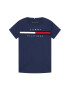 Tommy Hilfiger Tričko Flag Rib Insert KB0KB06532 D Tmavomodrá Regular Fit - Pepit.sk