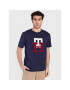 Tommy Hilfiger Tričko Icon Monogram MW0MW29597 Tmavomodrá Relaxed Fit - Pepit.sk