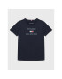 Tommy Hilfiger Tričko Logo KB0KB07794 M Tmavomodrá Regular Fit - Pepit.sk