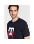 Tommy Hilfiger Tričko Lux Monogram MW0MW28230 Tmavomodrá Regular Fit - Pepit.sk