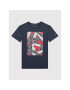 Tommy Hilfiger Tričko Tape Artwork KB0KB07463 D Tmavomodrá Regular Fit - Pepit.sk