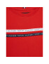 Tommy Hilfiger Tričko Tape KB0KB07357 D Červená Regular Fit - Pepit.sk