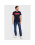 Tommy Hilfiger Tričko Two Tone MW0MW28222 Tmavomodrá Slim Fit - Pepit.sk