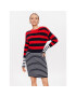 Tommy Hilfiger Úpletové šaty Colorblock Stripe WW0WW37949 Farebná Relaxed Fit - Pepit.sk