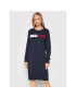 Tommy Hilfiger Úpletové šaty Graphic WW0WW31483 Tmavomodrá Regular Fit - Pepit.sk