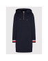 Tommy Hilfiger Úpletové šaty Interlock WW0WW32917 Tmavomodrá Regular Fit - Pepit.sk