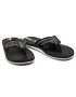 Tommy Hilfiger Žabky Elevated Leather Beach Sandal FM0FM03384 Čierna - Pepit.sk