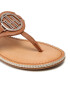 Tommy Hilfiger Žabky Essential Leather Flat Sandal FW0FW05620 Hnedá - Pepit.sk