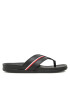 Tommy Hilfiger Žabky Leather Toe Post Sandal FM0FM04460 Čierna - Pepit.sk