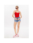 Tommy Jeans Body Essential Strappy DW0DW14882 Červená Slim Fit - Pepit.sk