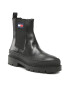 Tommy Jeans Členková obuv s elastickým prvkom Foxing Detail Chelsea Boot EM0EM01062 Čierna - Pepit.sk