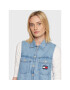 Tommy Jeans Džínsové šaty Badge DW0DW13600 Modrá Regular Fit - Pepit.sk