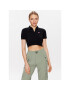 Tommy Jeans Kardigán Button Thru DW0DW15395 Čierna Cropped Fit - Pepit.sk