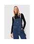 Tommy Jeans Nohavice na traky Tjw Denim Dungaree DW0DW13411 Tmavomodrá Relaxed Fit - Pepit.sk