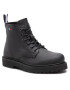 Tommy Jeans Outdoorová obuv Short Lace Up Leather Boot EM0EM01040 Čierna - Pepit.sk