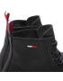 Tommy Jeans Outdoorová obuv Short Lace Up Leather Boot EM0EM01040 Čierna - Pepit.sk