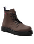 Tommy Jeans Outdoorová obuv Short Lace Up Leather Boot EM0EM01040 Hnedá - Pepit.sk