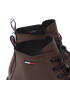 Tommy Jeans Outdoorová obuv Short Lace Up Leather Boot EM0EM01040 Hnedá - Pepit.sk