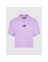 Tommy Jeans Polokošeľa Center Badge DW0DW10347 Fialová Relaxed Fit - Pepit.sk