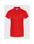 Tommy Jeans Polokošeľa Flag Button DW0DW12536 Červená Slim Fit - Pepit.sk