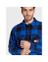 Tommy Jeans Prechodná bunda Sherpa Flannel DM0DM15132 Tmavomodrá Regular Fit - Pepit.sk