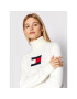 Tommy Jeans Rolák Furry Flag DW0DW11719 Biela Cropped Fit - Pepit.sk