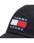 Tommy Jeans Šiltovka Heritage Cap Seasonal AM0AM08252 Čierna - Pepit.sk