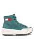 Tommy Jeans Sneakersy Nubuck Mid Run Cleat EN0EN01982 Zelená - Pepit.sk