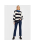 Tommy Jeans Sveter Blockstripe DW0DW14275 Tmavomodrá Oversize - Pepit.sk