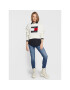 Tommy Jeans Sveter Center Flag DW0DW14261 Béžová Boxy Fit - Pepit.sk