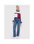 Tommy Jeans Sveter Crop Flag Rwb DW0DW12029 Béžová Boxy Fit - Pepit.sk