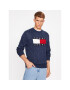 Tommy Jeans Sveter Flag DM0DM17762 Tmavomodrá Relaxed Fit - Pepit.sk