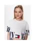 Tommy Jeans Tričko Archive 2 DW0DW15460 Biela Oversize - Pepit.sk