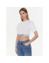 Tommy Jeans Tričko DW0DW15167 Biela Cropped Fit - Pepit.sk