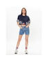 Tommy Jeans Tričko DW0DW15460 Tmavomodrá Cropped Fit - Pepit.sk