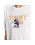 Tommy Jeans Tričko Luxe Chest DM0DM15659 Biela Relaxed Fit - Pepit.sk