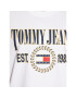 Tommy Jeans Tričko Luxe DM0DM16231 Biela Relaxed Fit - Pepit.sk