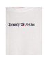 Tommy Jeans Tričko Serif Linear DW0DW15049 Biela Regular Fit - Pepit.sk