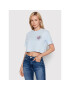 Tommy Jeans Tričko Super Crop Finest Food DW0DW13701 Modrá Relaxed Fit - Pepit.sk